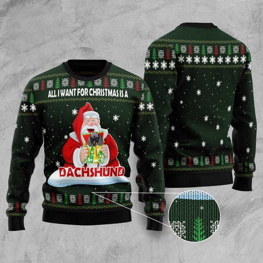 Dachshund Gift Ugly Christmas Sweater, Funny Xmas Sweater, Sweater Xmas