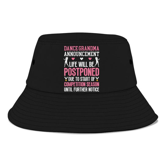Dance Grandma Announcement Grandma Of A Dancer Grandmother Bucket Hat, Mother's Day Bucker Hat, Mother's Day Gift, Women's Sun Hats