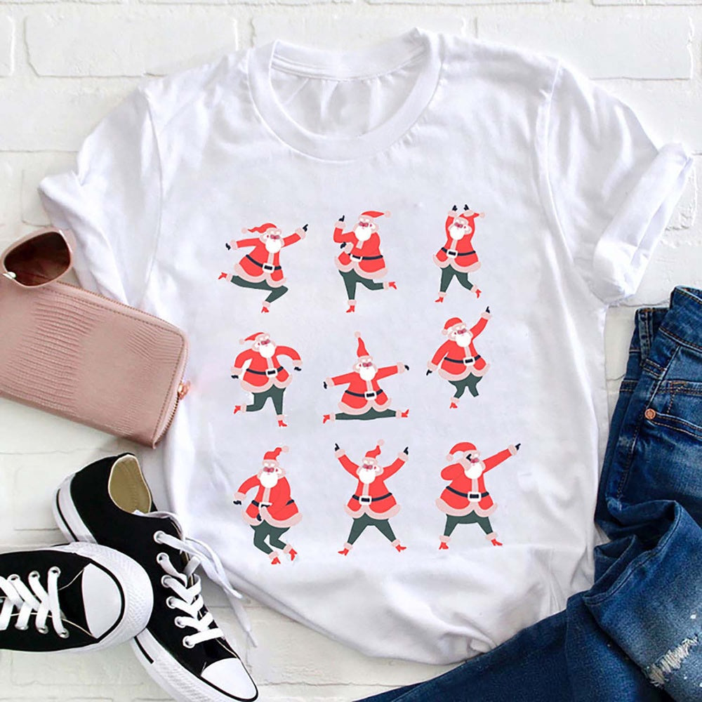 Dancing Santa Claus T Shirt, Merry T Shirt, Unisex Christmas Shirts
