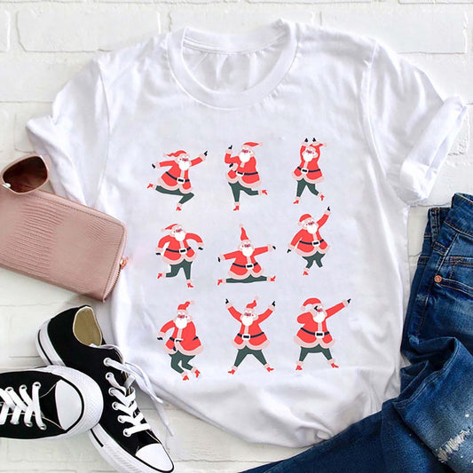 Dancing Santa Claus T Shirt, Merry T Shirt, Unisex Christmas Shirts
