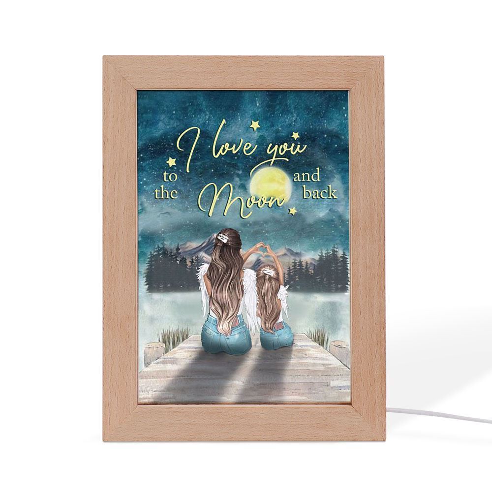 Daughter And Mom Frame Lamp, Mother's Day Night Light, Best Mom Ever, Gift For Mom