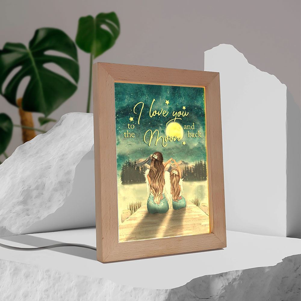 Daughter And Mom Frame Lamp, Mother's Day Night Light, Best Mom Ever, Gift For Mom
