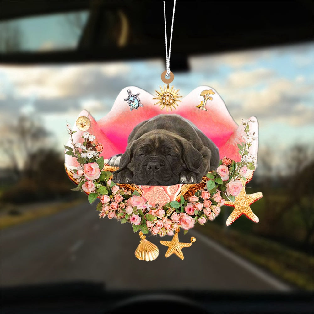 Dog Christmas Ornament, Cane Corso Sleeping In The Seashell Ornament, Pet Christmas Ornaments
