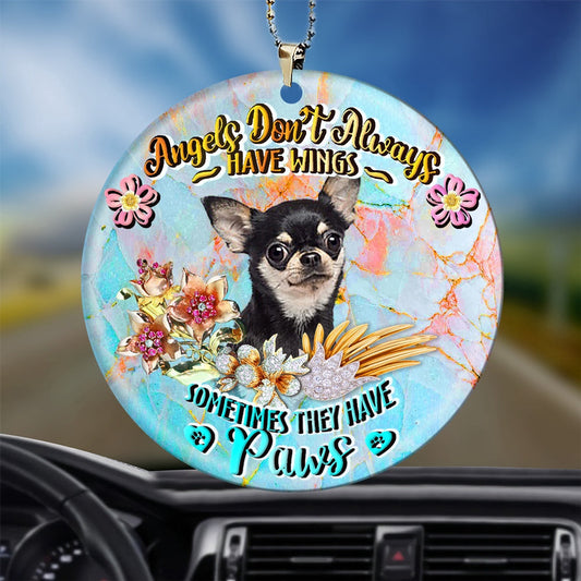 Dog Christmas Ornament, Chihuahua 3 Sometimes They Have Paws Ornament, Pet Christmas Ornaments
