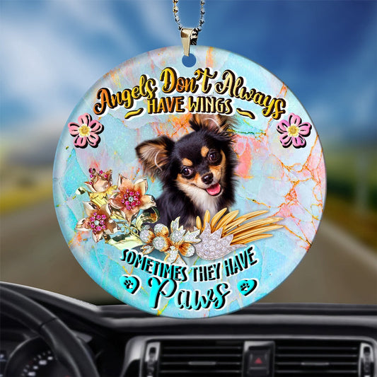 Dog Christmas Ornament, Chihuahua 4 Sometimes They Have Paws Ornament, Pet Christmas Ornaments