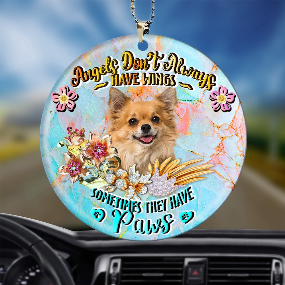 Dog Christmas Ornament, Chihuahua Sometimes They Have Paws Ornament, Pet Christmas Ornaments