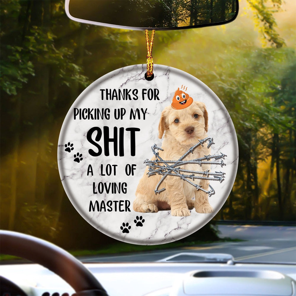 Dog Christmas Ornament, Cockapoo A Lot Of Loving Master Ornament, Pet Christmas Ornaments