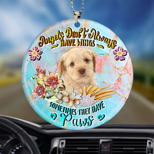 Dog Christmas Ornament, Cockapoo Sometimes They Have Paws Ornament, Pet Christmas Ornaments