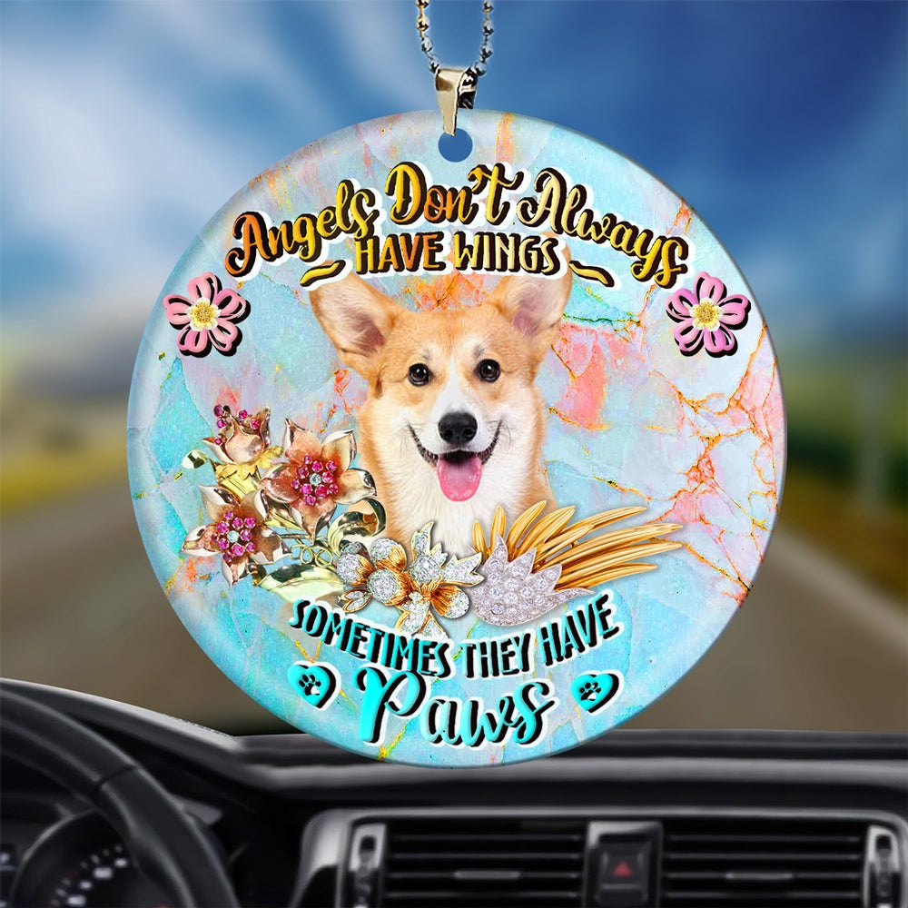 Dog Christmas Ornament, Corgi Sometimes They Have Paws Ornament, Pet Christmas Ornaments