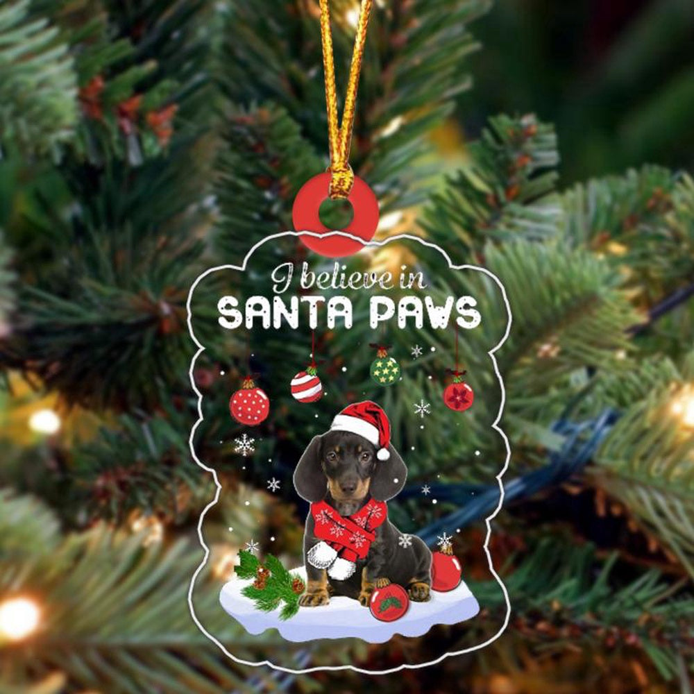 Dog Christmas Ornament, Dachshund Christmas Ornament, Pet Christmas Ornaments