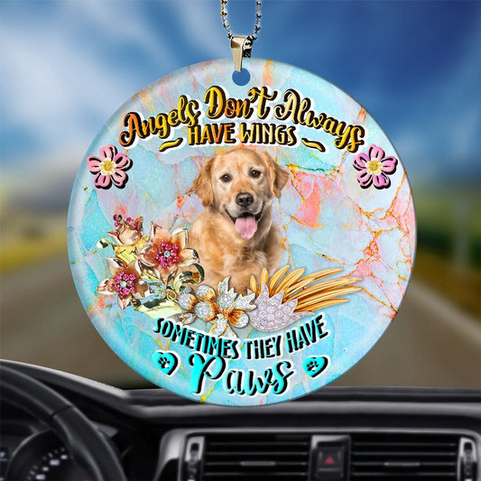 Dog Christmas Ornament, Golden Retriever Sometimes They Have Paws Ornament, Pet Christmas Ornaments