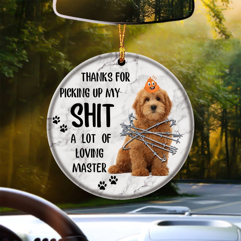 Dog Christmas Ornament, Goldendoodle A Lot Of Loving Master Ornament, Pet Christmas Ornaments