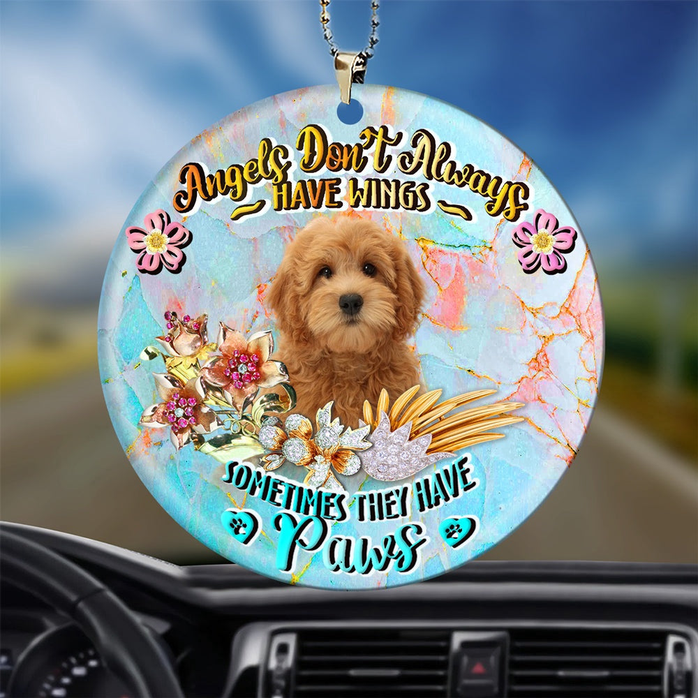 Dog Christmas Ornament, Goldendoodle Sometimes They Have Paws Ornament, Pet Christmas Ornaments