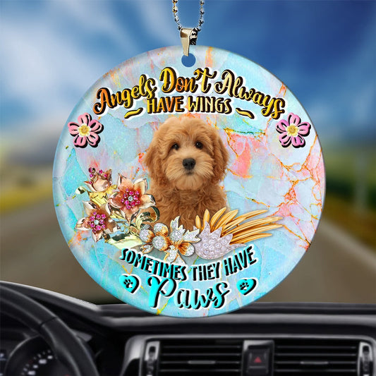 Dog Christmas Ornament, Goldendoodle Sometimes They Have Paws Ornament, Pet Christmas Ornaments