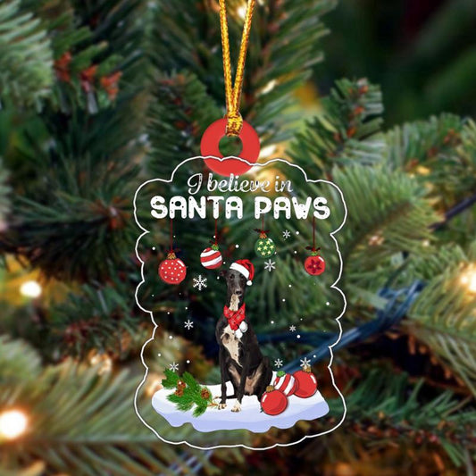 Dog Christmas Ornament, Greyhound Christmas Ornament, Pet Christmas Ornaments