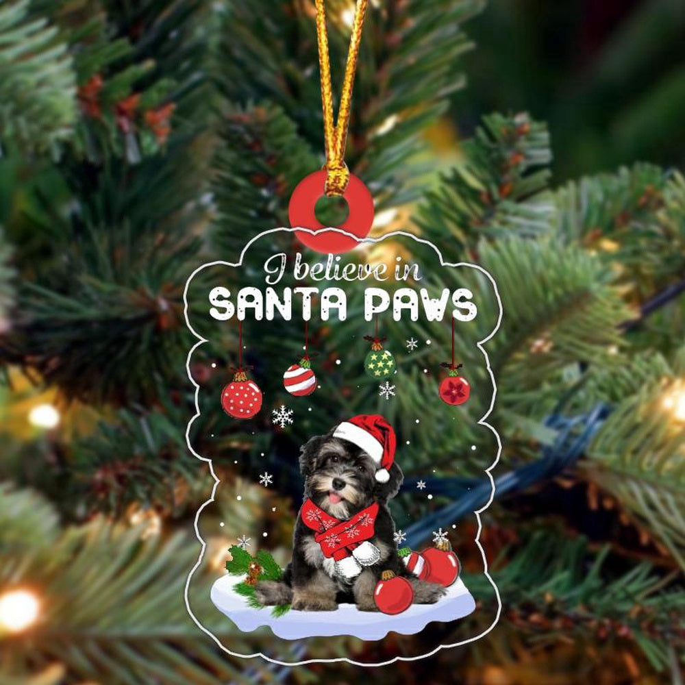 Dog Christmas Ornament, Morkipoo Christmas Ornament, Pet Christmas Ornaments