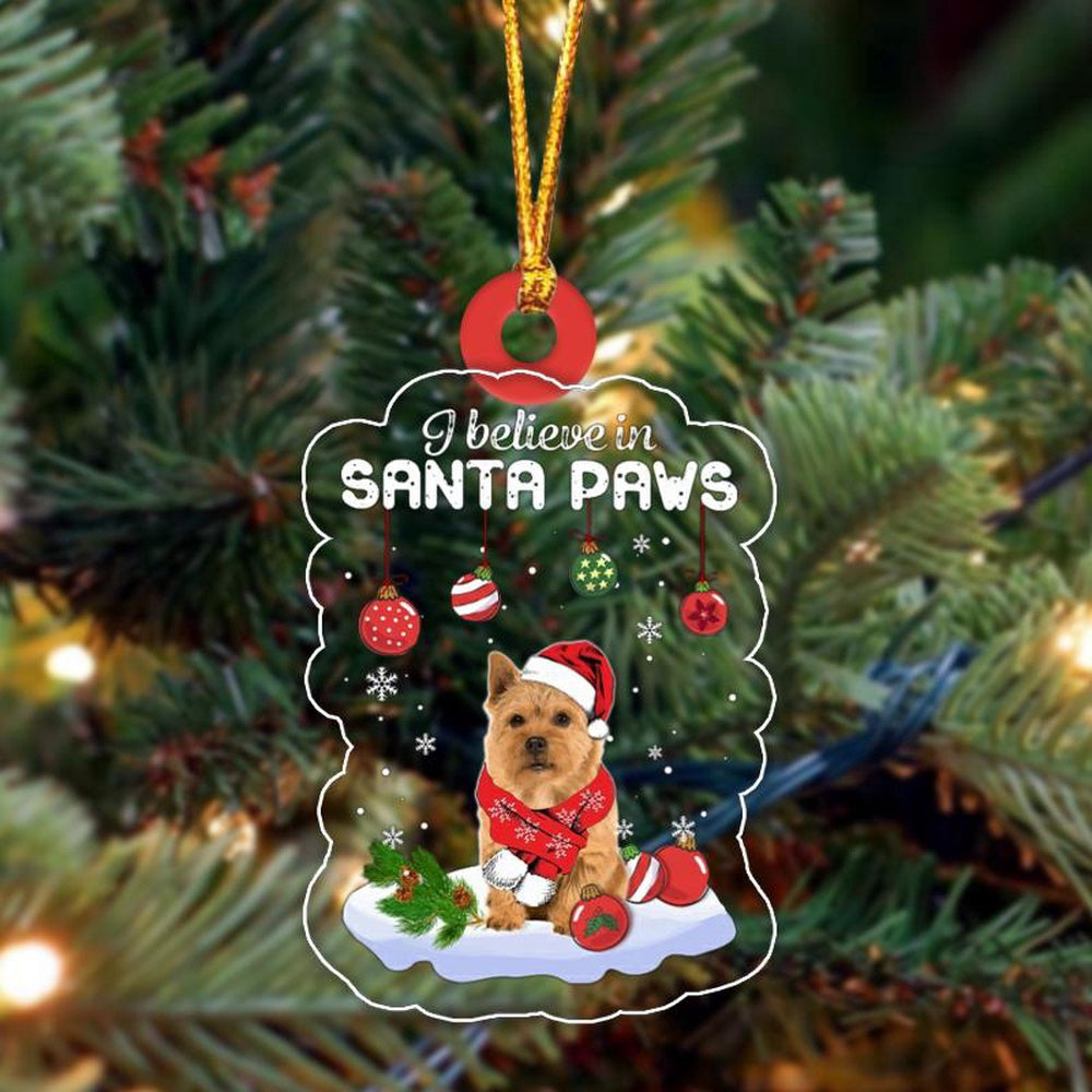 Dog Christmas Ornament, Norwich Terrier Christmas Ornament, Pet Christmas Ornaments