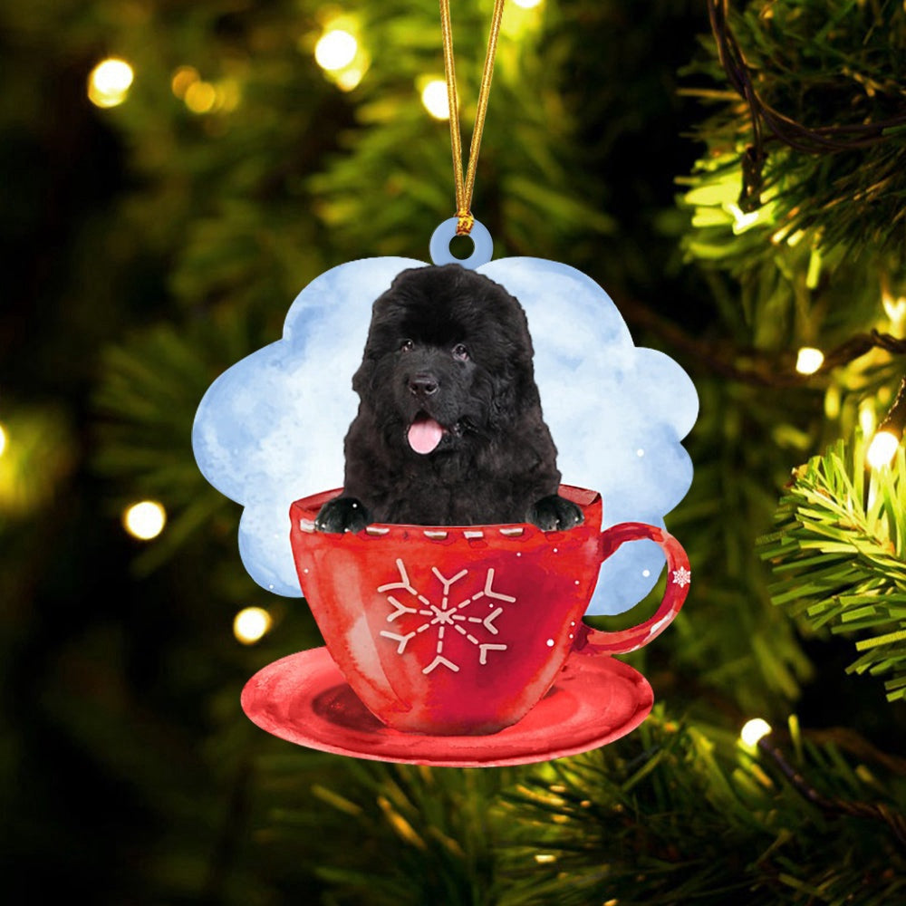 Dog Christmas Ornament, Pekingese On The Cup Christmas Ornament, Pet Christmas Ornaments
