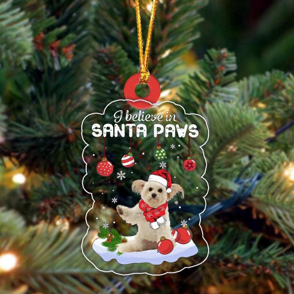 Dog Christmas Ornament, Pomapoo Christmas Ornament, Pet Christmas Ornaments
