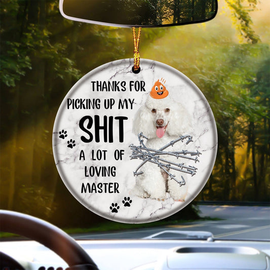Dog Christmas Ornament, Poodle A Lot Of Loving Master Ornament, Pet Christmas Ornaments