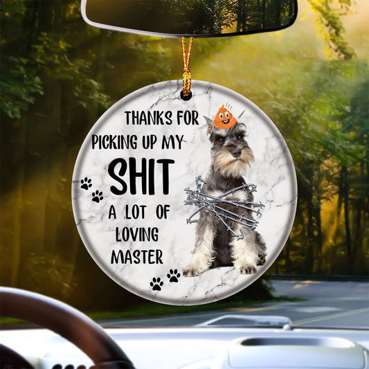Dog Christmas Ornament, Schnauzer A Lot Of Loving Master Ornament, Pet Christmas Ornaments