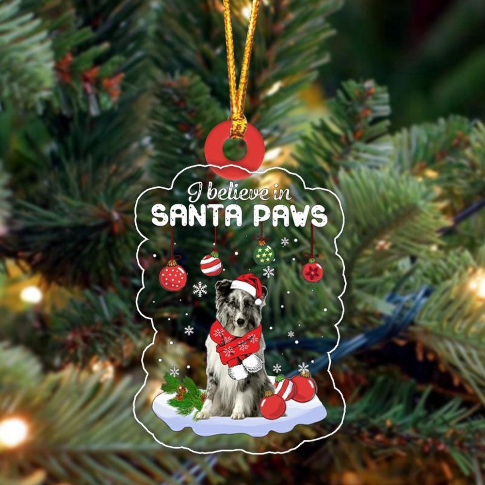 Dog Christmas Ornament, Shetland Sheepdog 1Christmas Ornament, Pet Christmas Ornaments