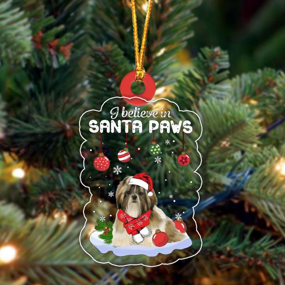 Dog Christmas Ornament, Shih Tzu 1 Christmas Ornament, Pet Christmas Ornaments