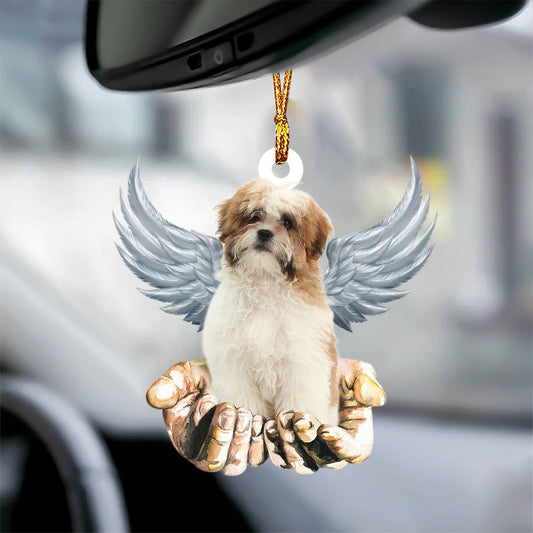 Dog Christmas Ornament, Shih Tzu Angel Dog Memorial Ornament, Pet Christmas Ornaments