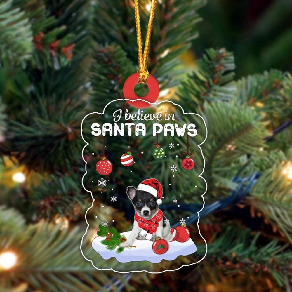 Dog Christmas Ornament, Toy Fox Terrier Christmas Ornament, Pet Christmas Ornaments