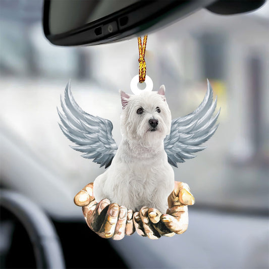 Dog Christmas Ornament, West Highland White Terrier Angel Dog Memorial Ornament, Pet Christmas Ornaments