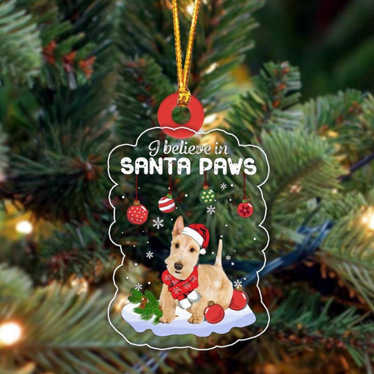 Dog Christmas Ornament, Wheaten Scottish Terrier Christmas Ornament, Pet Christmas Ornaments