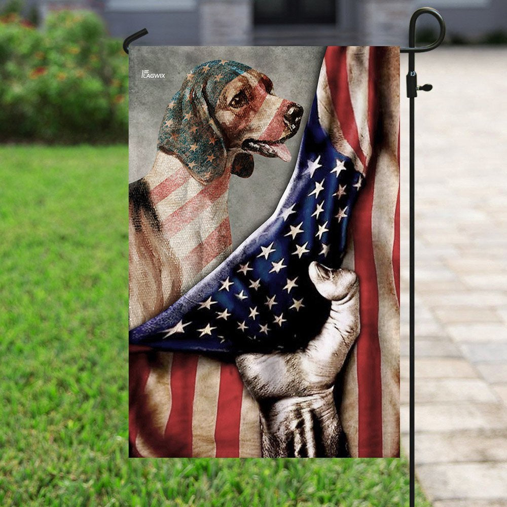 Dog Garden Flags, Beagle American US Flag, Dog Flags For House, Dog Owner Gift