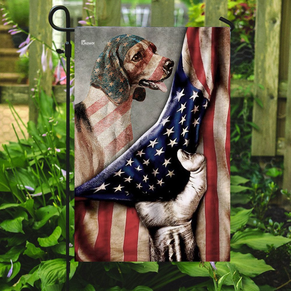 Dog Garden Flags, Beagle American US Flag, Dog Flags For House, Dog Owner Gift