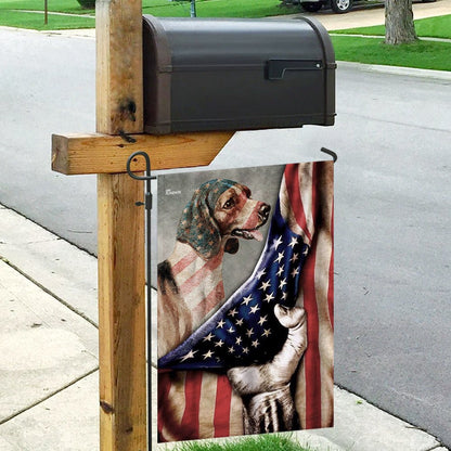 Dog Garden Flags, Beagle American US Flag, Dog Flags For House, Dog Owner Gift