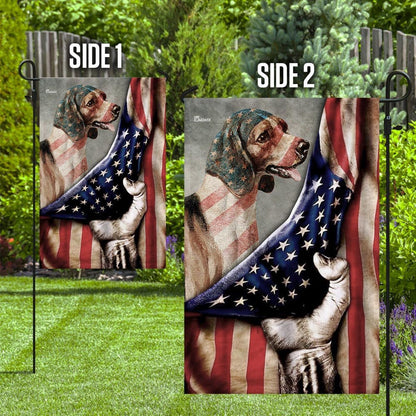 Dog Garden Flags, Beagle American US Flag, Dog Flags For House, Dog Owner Gift