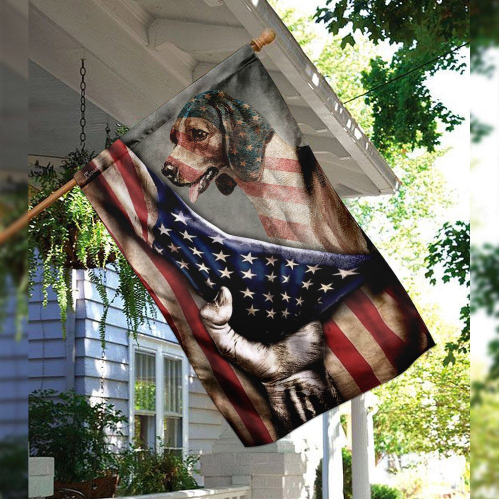 Dog Garden Flags, Beagle American US Flag, Dog Flags For House, Dog Owner Gift