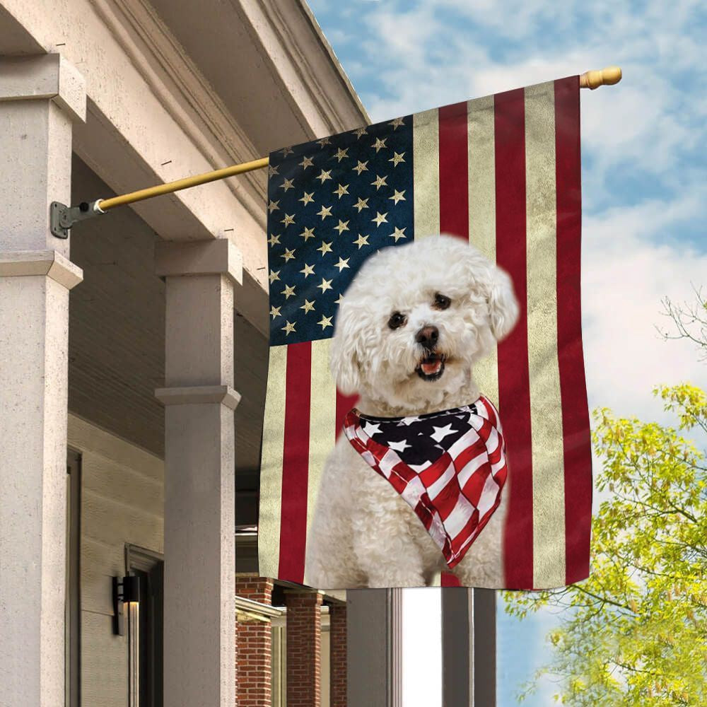 Dog Garden Flags, Bichon Frisé House Flag, Dog Flags For House, Dog Owner Gift