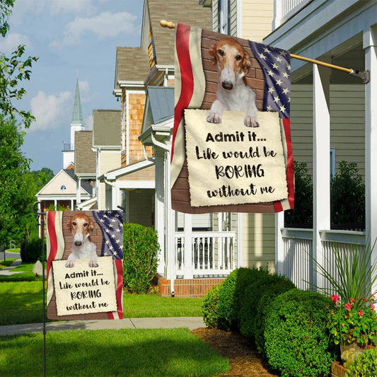 Dog Garden Flags, Borzoi House Flag, Dog Flags For House, Dog Owner Gift
