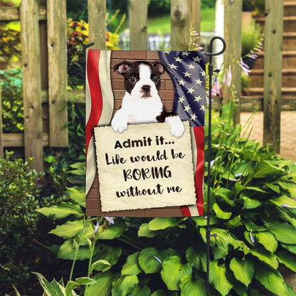Dog Garden Flags, Boston Terrier House Flag 2, Dog Flags For House, Dog Owner Gift
