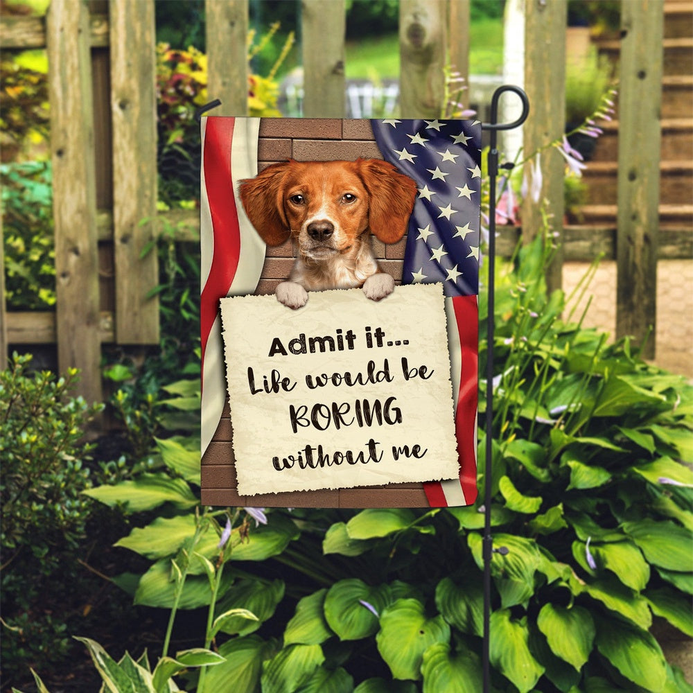 Dog Garden Flags, Brittany Spaniel Flag 2, Dog Flags For House, Dog Owner Gift