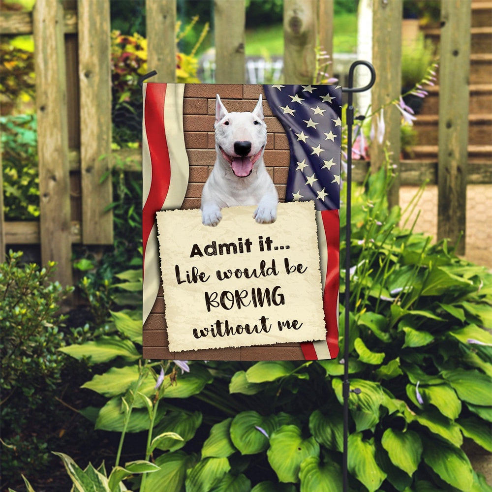 Dog Garden Flags, Bull Terrier Flag 3, Dog Flags For House, Dog Owner Gift