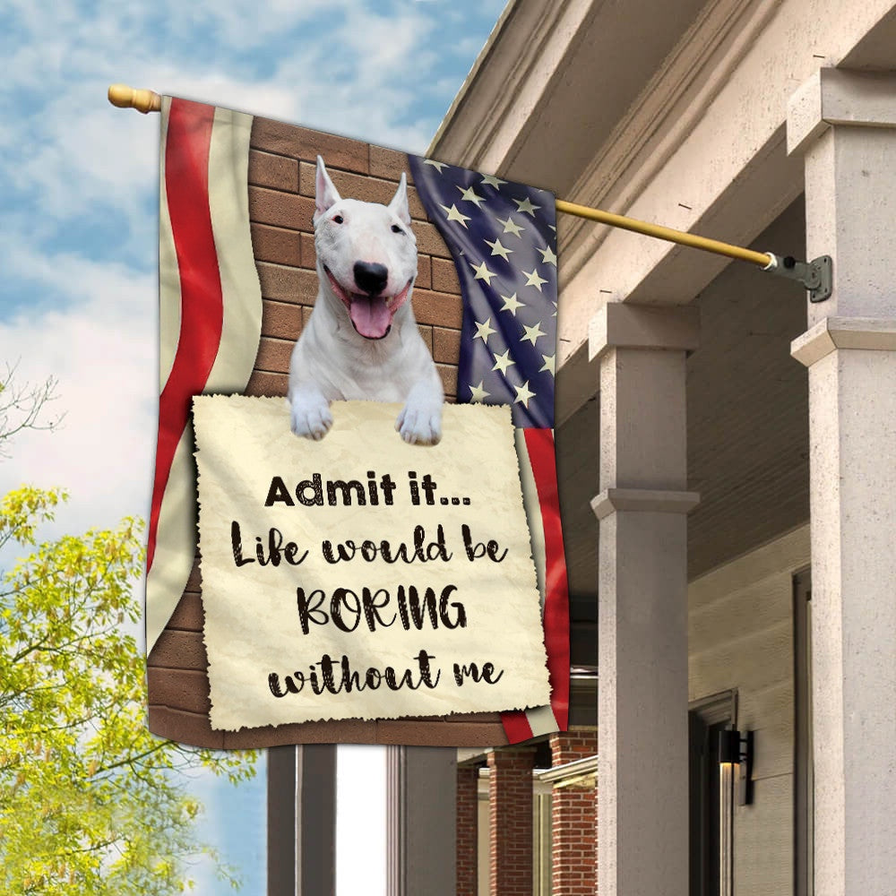 Dog Garden Flags, Bull Terrier Flag 3, Dog Flags For House, Dog Owner Gift