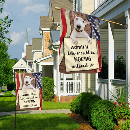 Dog Garden Flags, Bull Terrier House Flag 2, Dog Flags For House, Dog Owner Gift