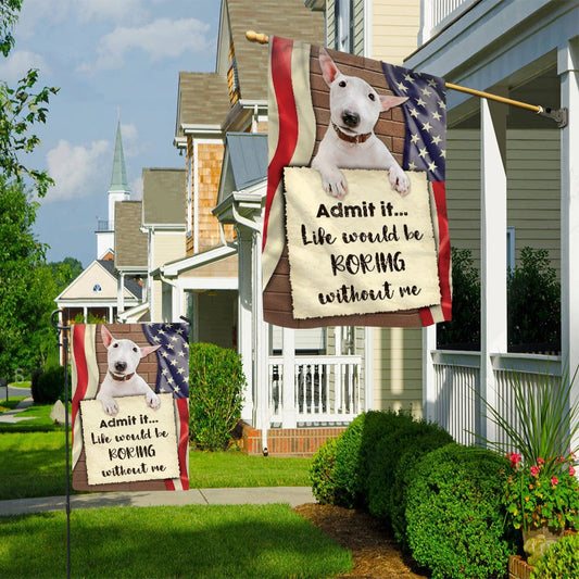 Dog Garden Flags, Bull Terrier House Flag 2, Dog Flags For House, Dog Owner Gift