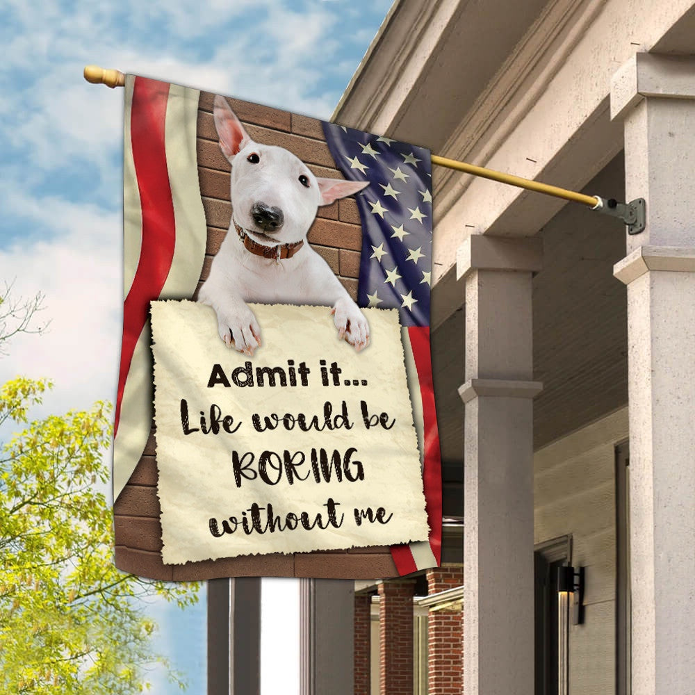 Dog Garden Flags, Bull Terrier House Flag 2, Dog Flags For House, Dog Owner Gift
