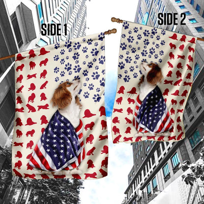 Dog Garden Flags, Cavalier King Charles Spaniel Dog Flag, Dog Flags For House, Dog Owner Gift