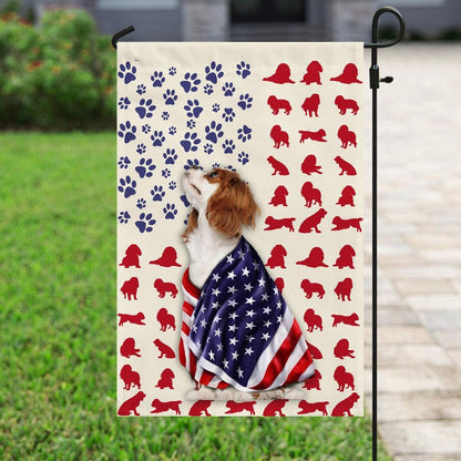 Dog Garden Flags, Cavalier King Charles Spaniel Dog Flag, Dog Flags For House, Dog Owner Gift