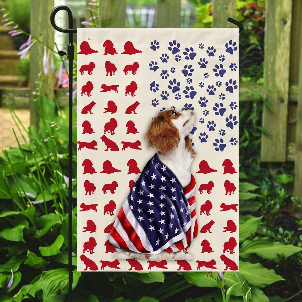 Dog Garden Flags, Cavalier King Charles Spaniel Dog Flag, Dog Flags For House, Dog Owner Gift