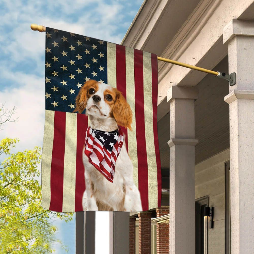 Dog Garden Flags, Cavalier King Charles Spaniel House Flag, Dog Flags For House, Dog Owner Gift