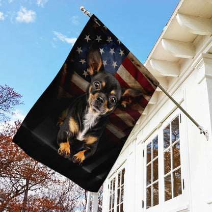 Dog Garden Flags, Chihuahua American Flag, Dog Flags For House, Dog Owner Gift